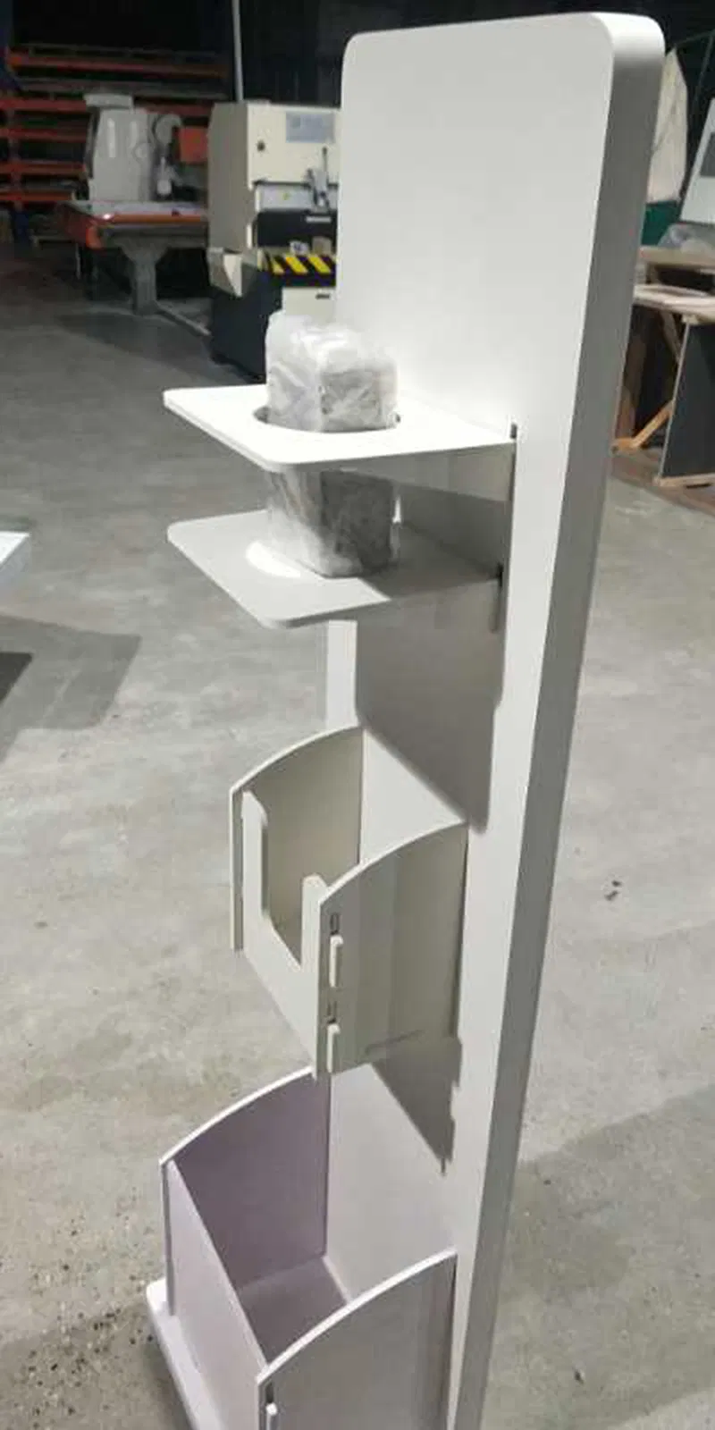 Стойка для дезинфектора с держателем салфеток и урной