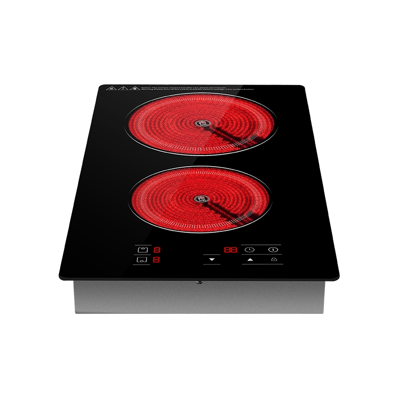 2 Burners Ceramic Cooker 220V Built in Kitchen Appliance Infrared Cooker