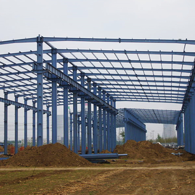 H Column Wind-Resistant Widely Garden Large-Span Storage Metal Standard Roofing Steel Structure Shed for Warehouse Workshop Hangar Building