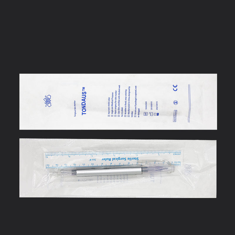 White Ink Micrblading Tattoo Marker Pen with Measuring Ruler
