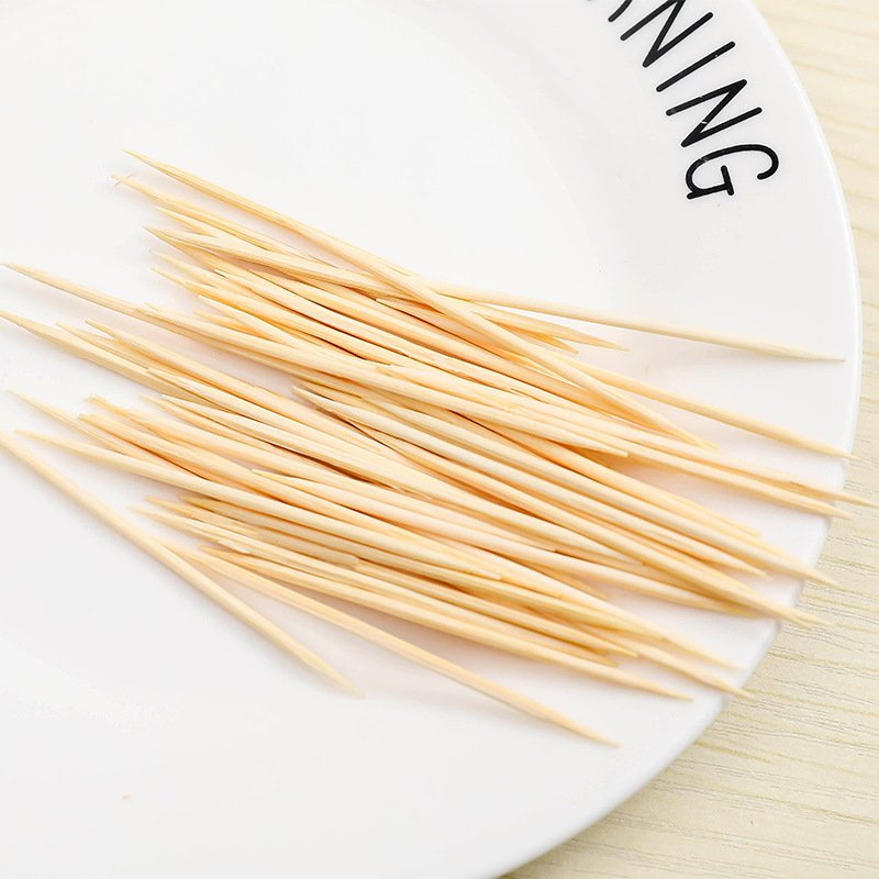 High Quality Disposable Individually Wrapped Restaurant Hotel Bamboo Wooden Toothpicks
