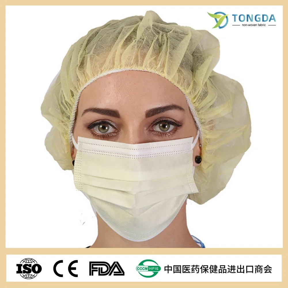 Factory Direct Supply Disposable Elastic String PP Bouffant Caps