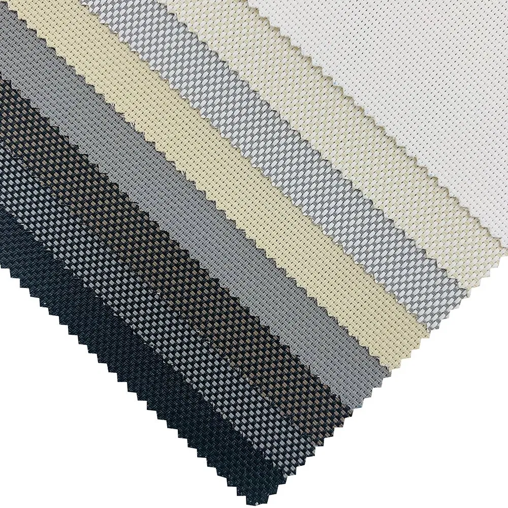 Hot Sales 5% Openness Sunshade Shade Sunscreen Roller Blinds Fabric