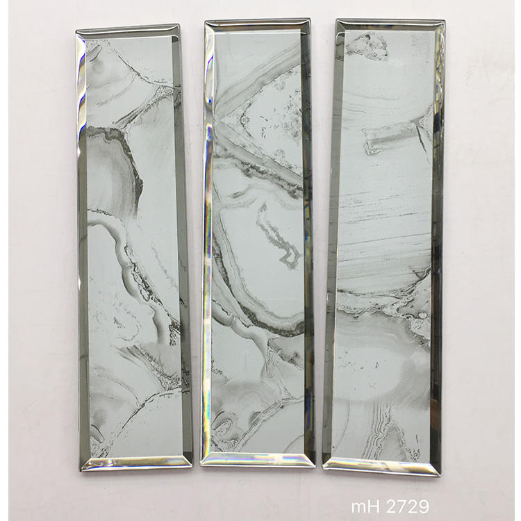 Стеклянная мозаика Purple Gold Line, 75x300 мм