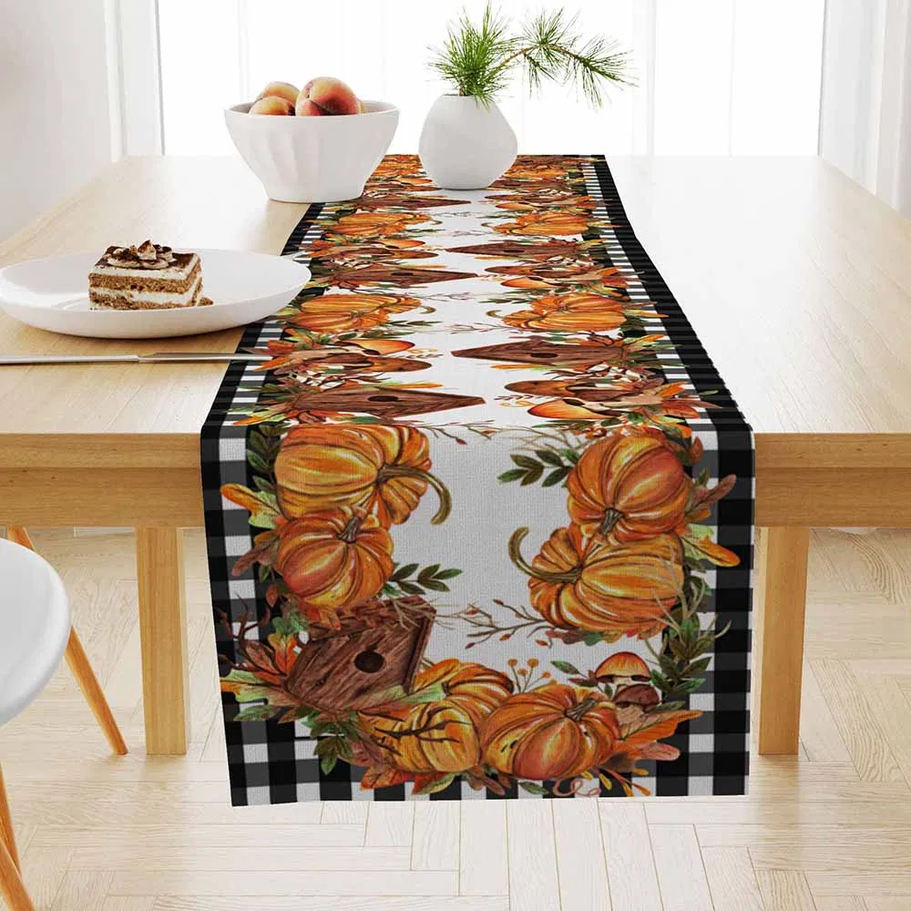 Rustic Autumn Farmhouse Table Runner