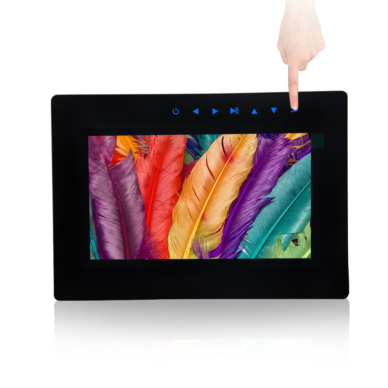 10.1 Inch Front Touch Button Advertising Display Picture Music Video Player