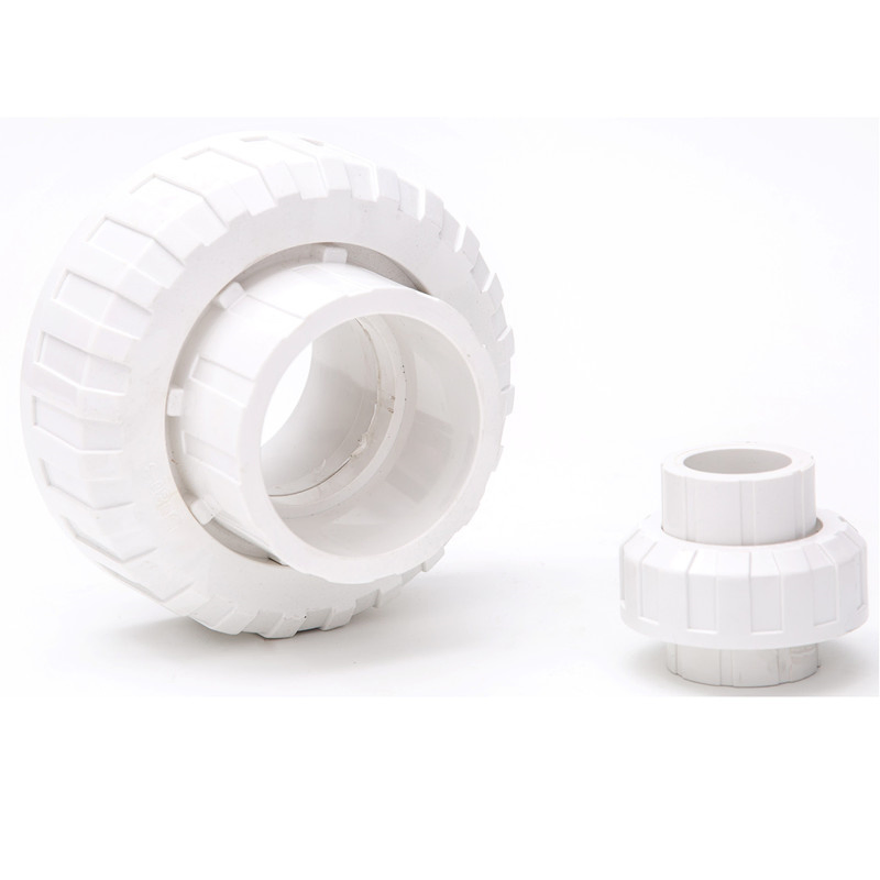 High Quality PVC Screwed Coupling Union UPVC Female Threaded Union Plastic BSPT Thread Union (1/2"- 4") JIS Standard Pn16
