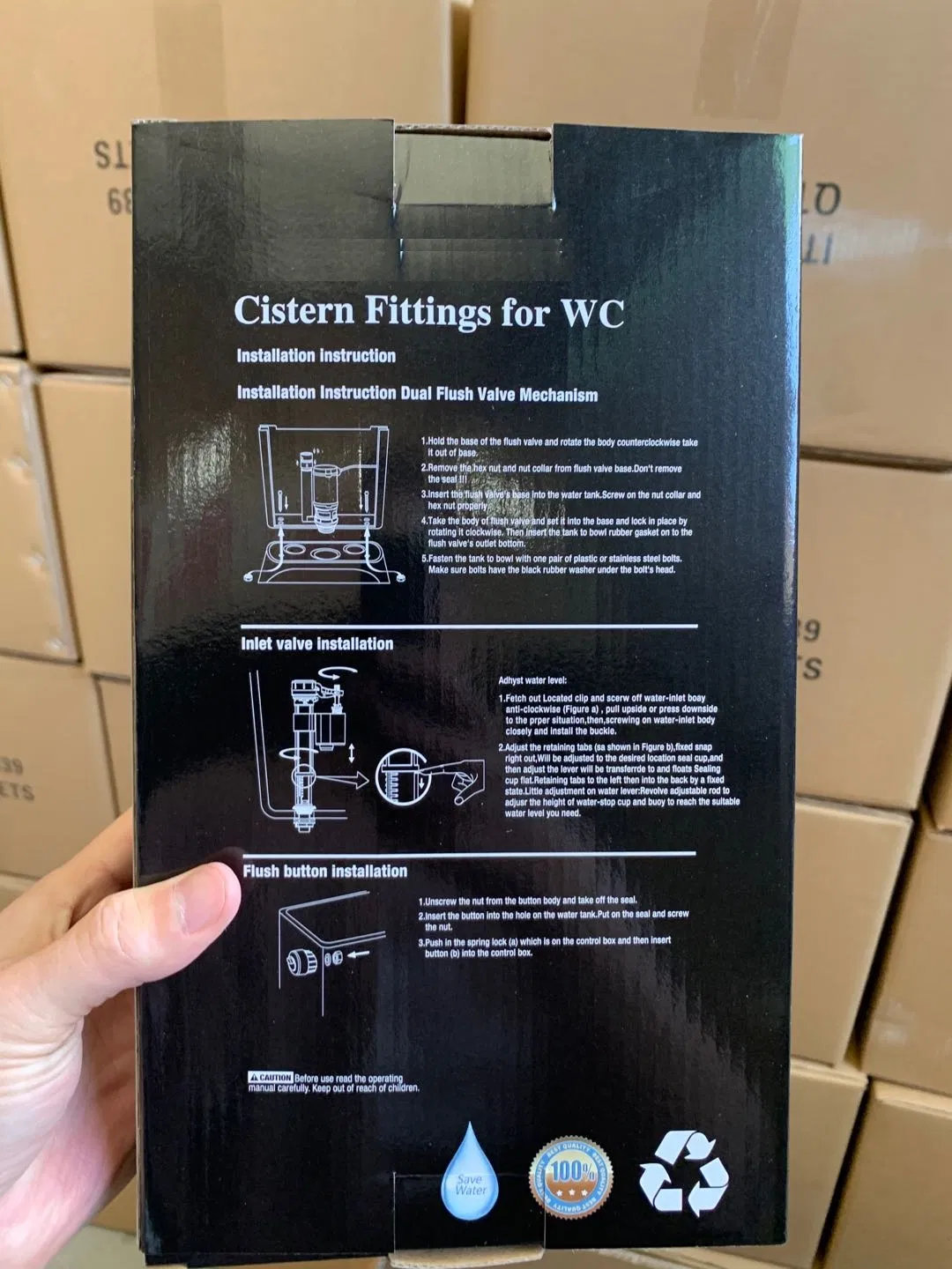 CF-839 Cistern Fittings for Wc, Flush Mechanism, Tank Fittings, Toilet Accessories