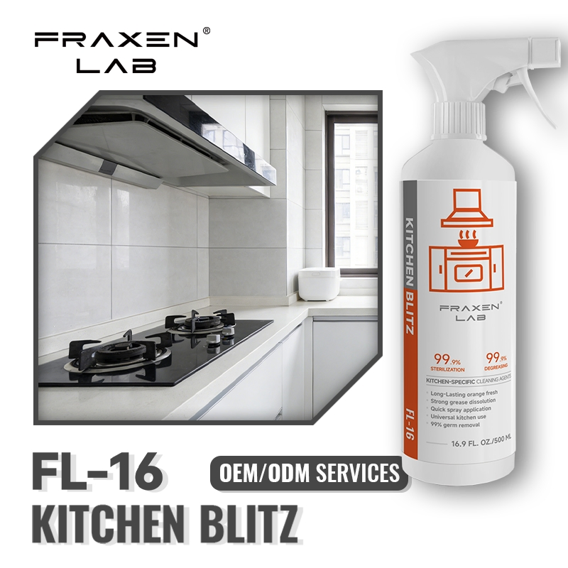 Household Cleaner Kitchen-Specific Heavy-Duty Grease Cleaner No Disassembly or Washing Required Kitchen Oil Cleaner Suitable for Both Home and Restaurant Use