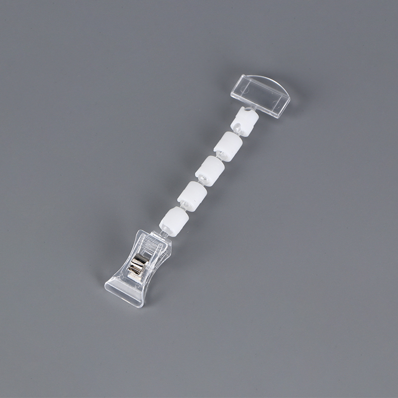 High Quality Supermarket Price Tag Transparent Plastic Rotating Pop Clip