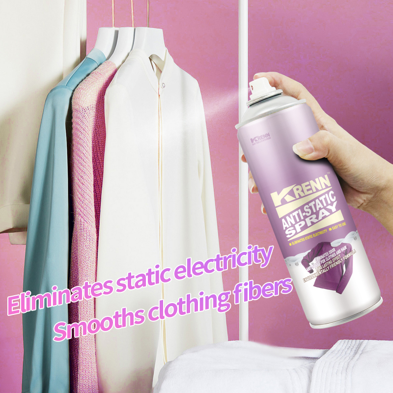 Krenn Custom Household Care Products Eliminate Static Electricity Antistatic Spray Aerosol Anti-Static Spray for Clothes