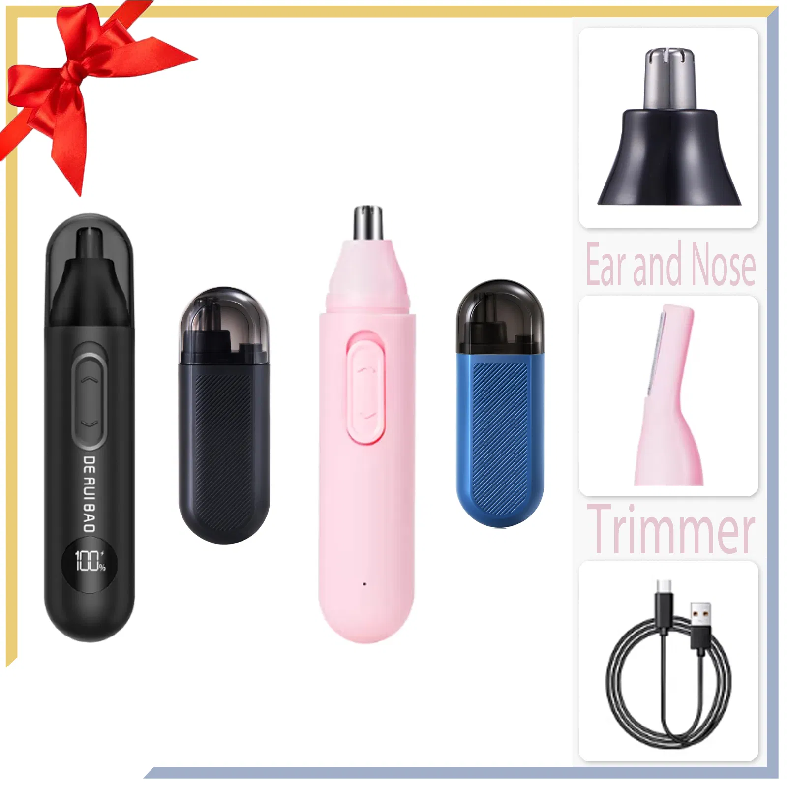 Intelligent Power Management LCD Nose Hair Trimmer