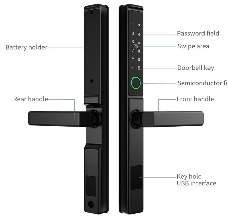 Broken Bridge Aluminum Smart Door Lock