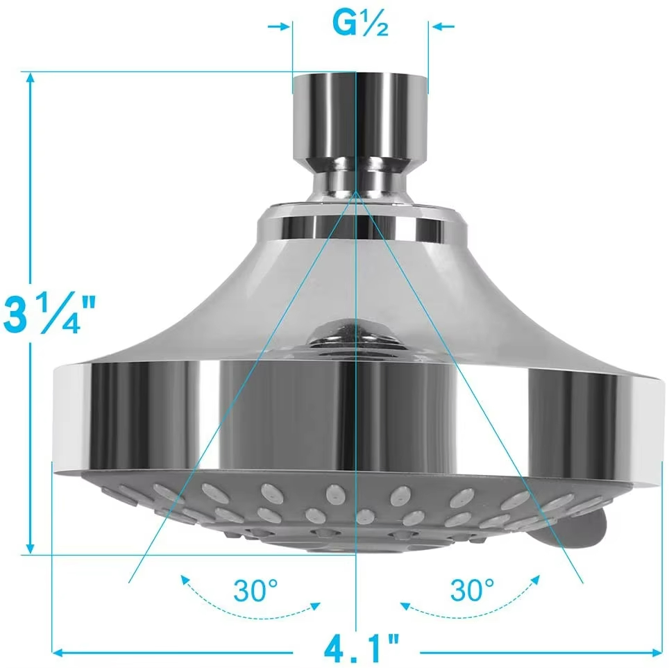 Bathroom Rainfall High Pressure Shower Head Simple ABS Plastic Filter Shower Head