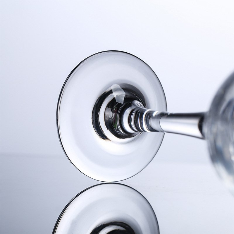 Hand Blown Crystal Round Smooth Bar Home Wine Glasses Luxury Goblet Wine Glasses Wine Cups