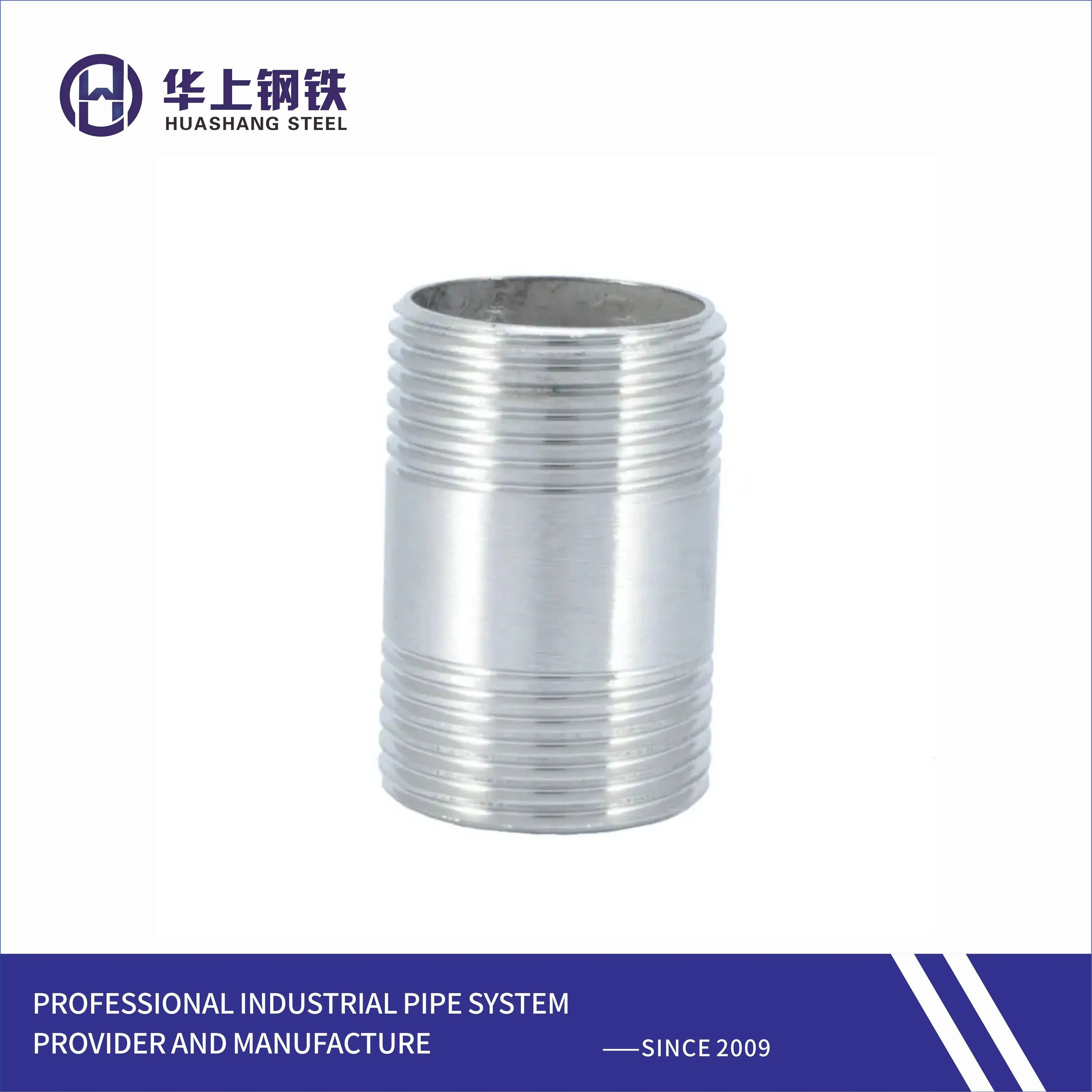 Stainless Steel 201 304 Thread Hex Nipple Reducer Pipe Fitting Male Thread Reducing Hexagon Pipe Nipple