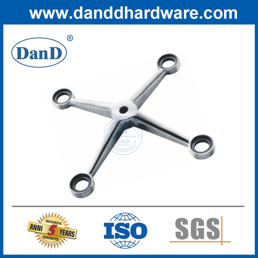 Curtain Wall 4 Arm Glass Spider Stainless Steel Glass Fitting Hardware Spider