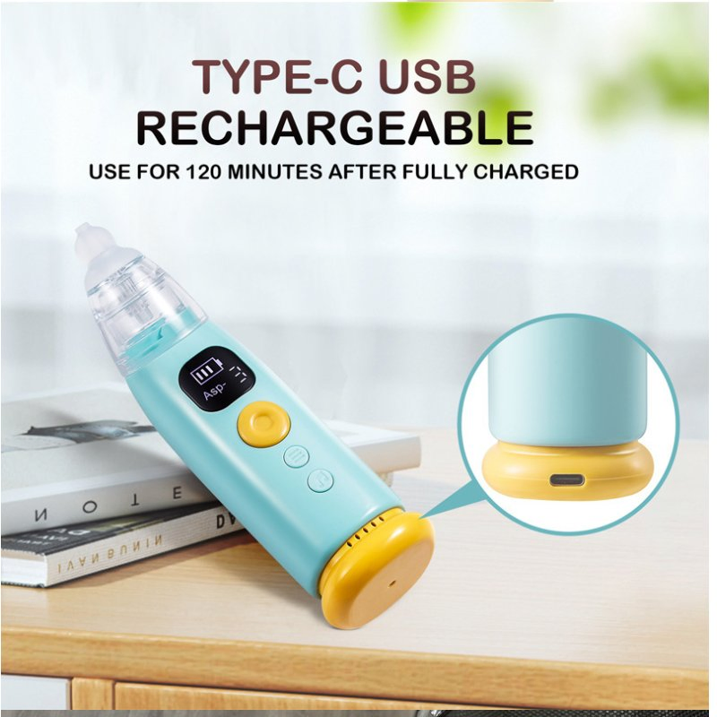 Gentle Electric Nasal Aspirator for Infants with Anti-Backflow Feature