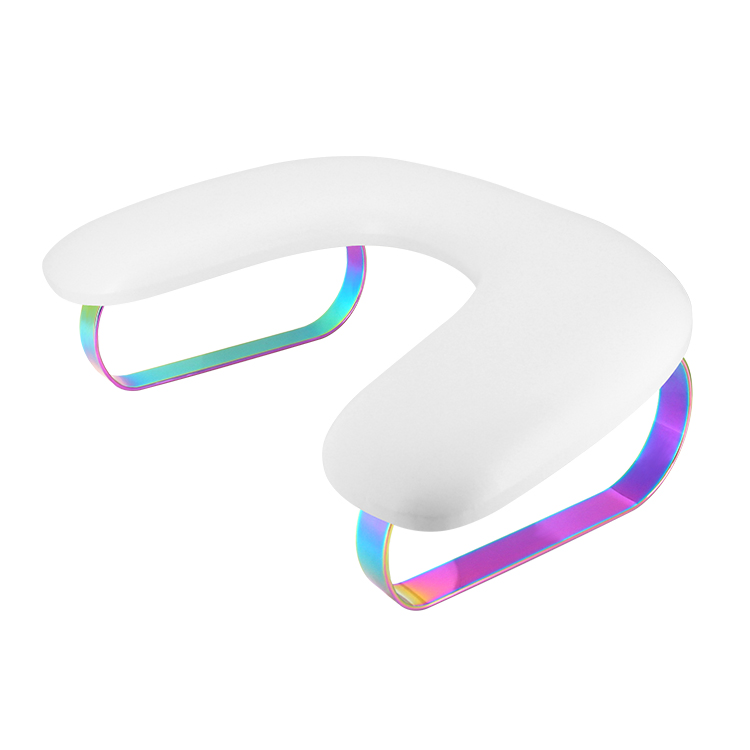 Luxury Leather Comfortable U Shaped Nail Arm Rest Cushion Hand Rest Pillow