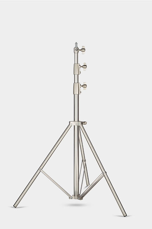 2.8m 9.2FT Stainless Steel Light Stand Photography Tripod Stand with 1/4 3/8 Screw Adapter for LED Video Light, Ring Light,