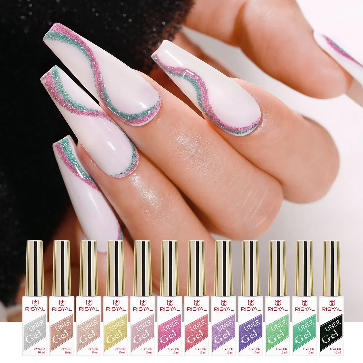 Premium 12 Colors High Pigmentation UV LED Soak off Gel Nail Polish for Professional Salon Nail Art Manicure Supplies
