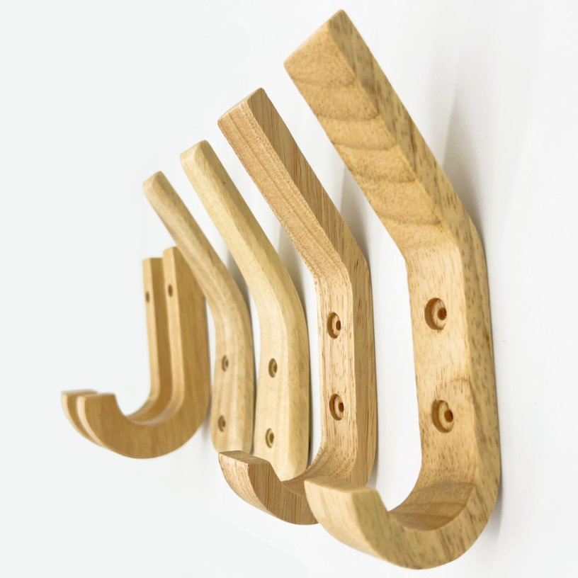 Wooden Clothes Coat Hanger Hooks