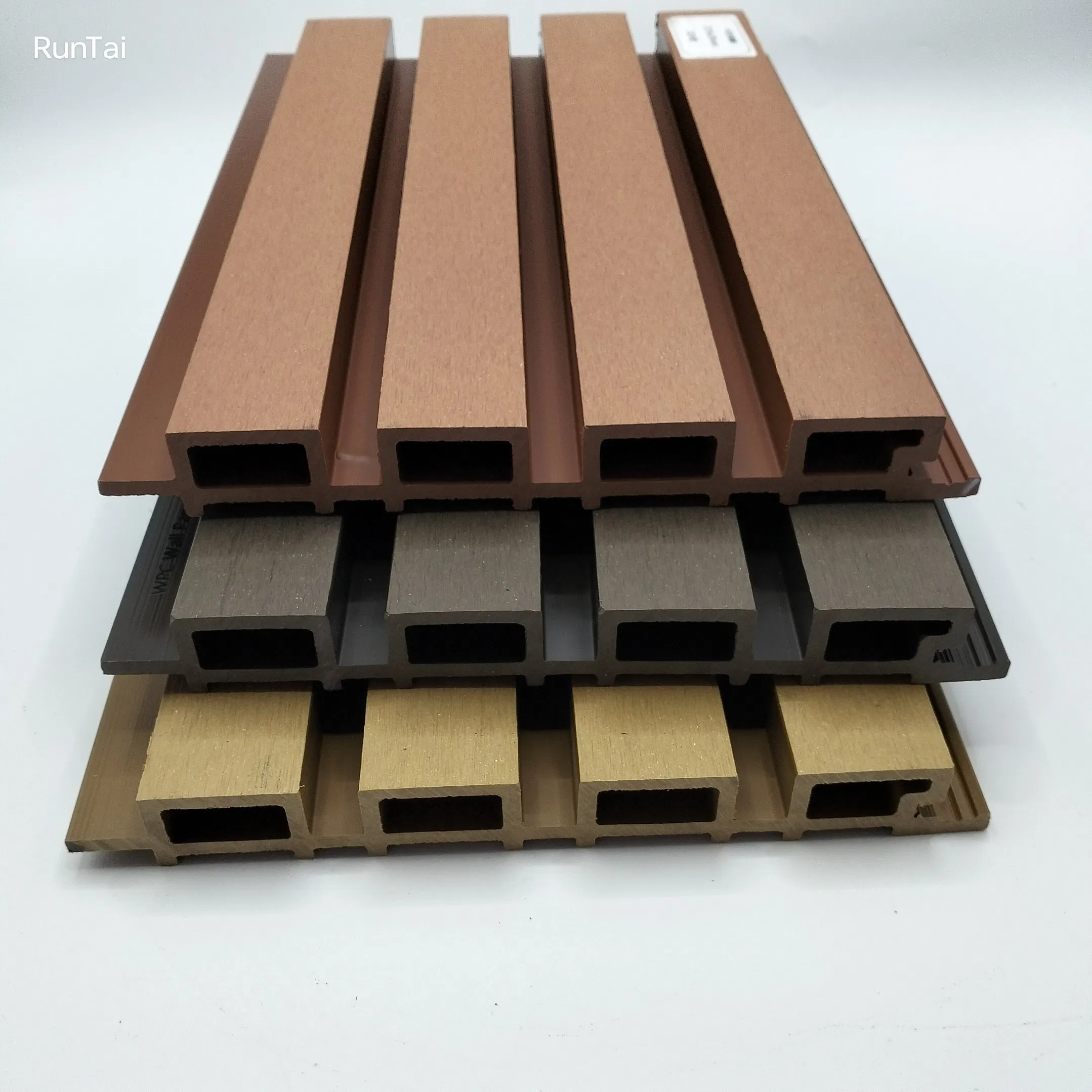 WPC Fluted Exterior Deocration Wood Plastic Composite Slatted Cladding Wall Panels