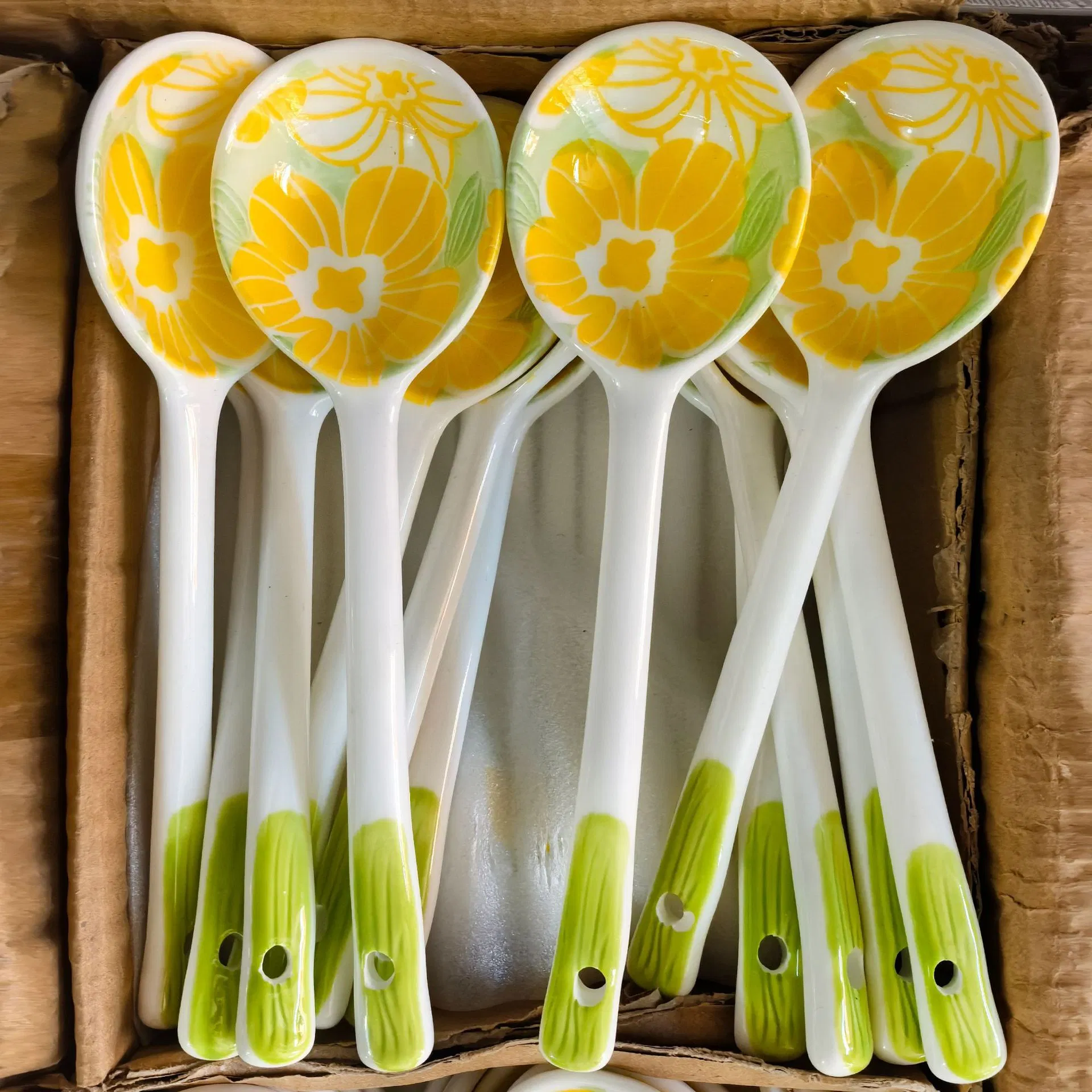 Spoon Children Multi-Color Cartoon Porcelain Ceramics Tableware