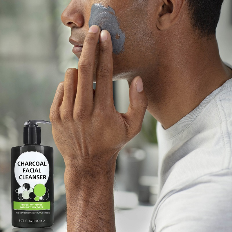 Wholesale Skin Care Deep Cleans Pore Blackhead Remover Charcoal Facial Cleansing Foam T-Zone Skincare Face Wash Oil Control 200ml