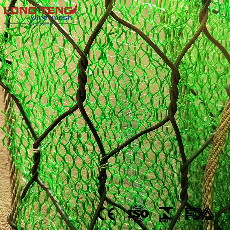 Steel Grid Geomats Steel Gabion Netting with 3D Geomat Slope Protection Net Erosion Control Mat