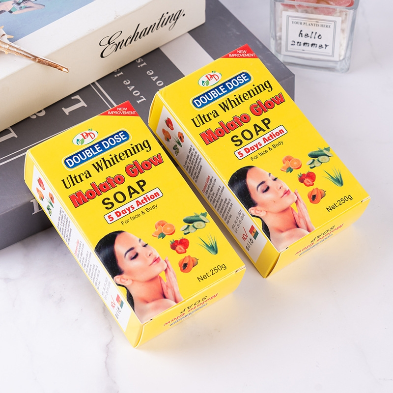 Double Dose Ultra Whitening Molato Glow Bath Soap Custom OEM Wholesale