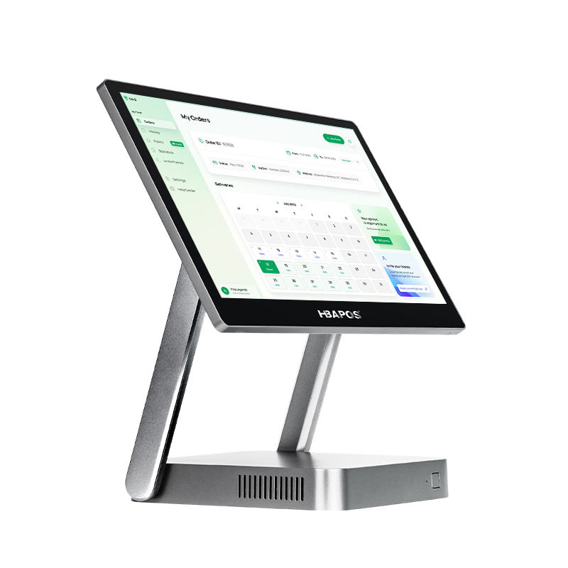 Hbapos New Model Folding POS System 15.6inch All in One POS Machine with Ful Aluminium Material