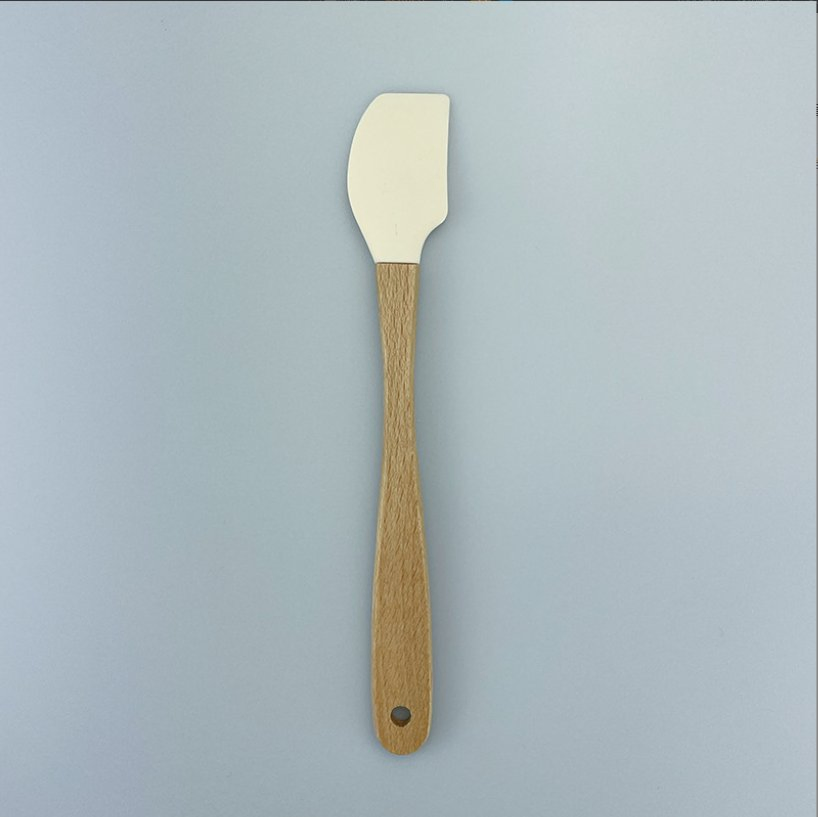Wooden Silicone Bread Cake Baker Pan-Fry Spatula
