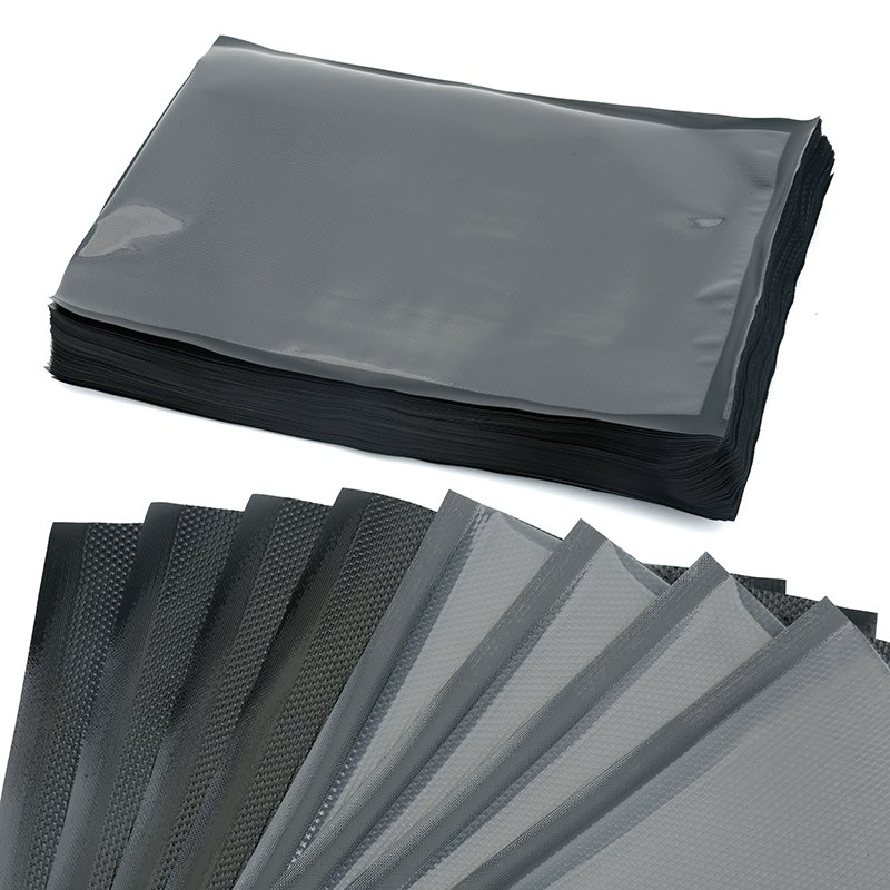 Black-Black Embossed Bag & Roll for Vacuum Packing
