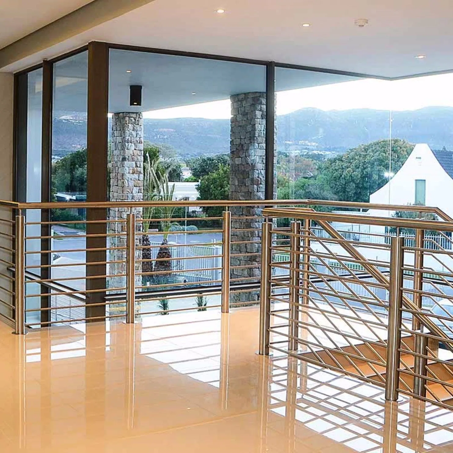 High Quality Special Post Glass Hardware Balustrade Staircase Handrail Stairs Railing System