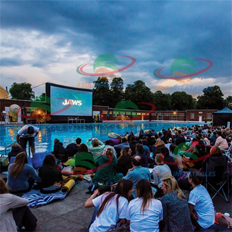 Inflatable Cinema Screen Advertising Movie Rear Projection TV Screen