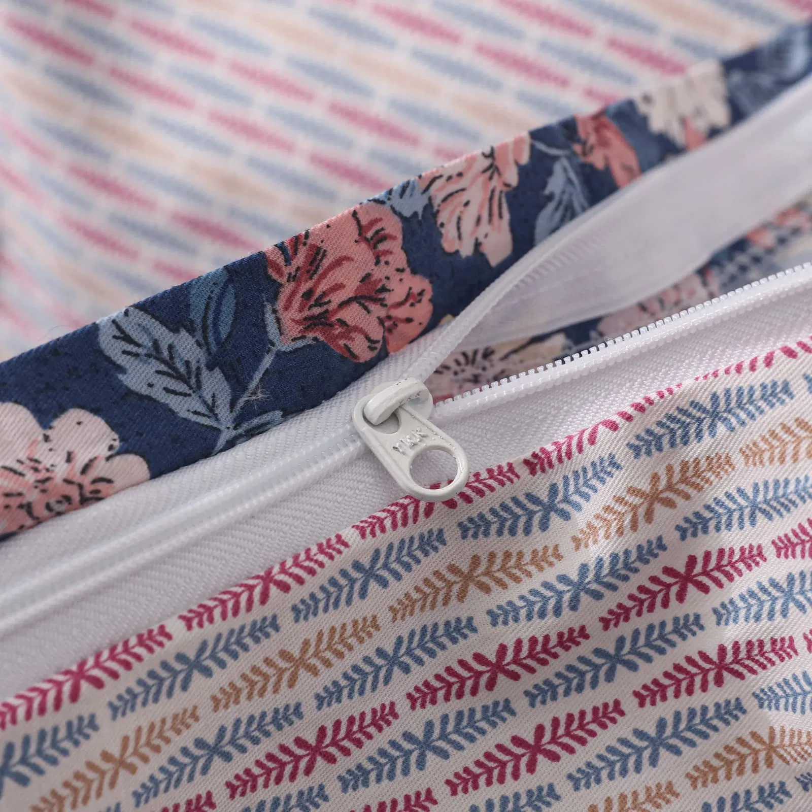 Duvet Cover Set Cotton Cover Floral Branch Pattern Duvet Cover Soft 3 Piece Shams Bedding