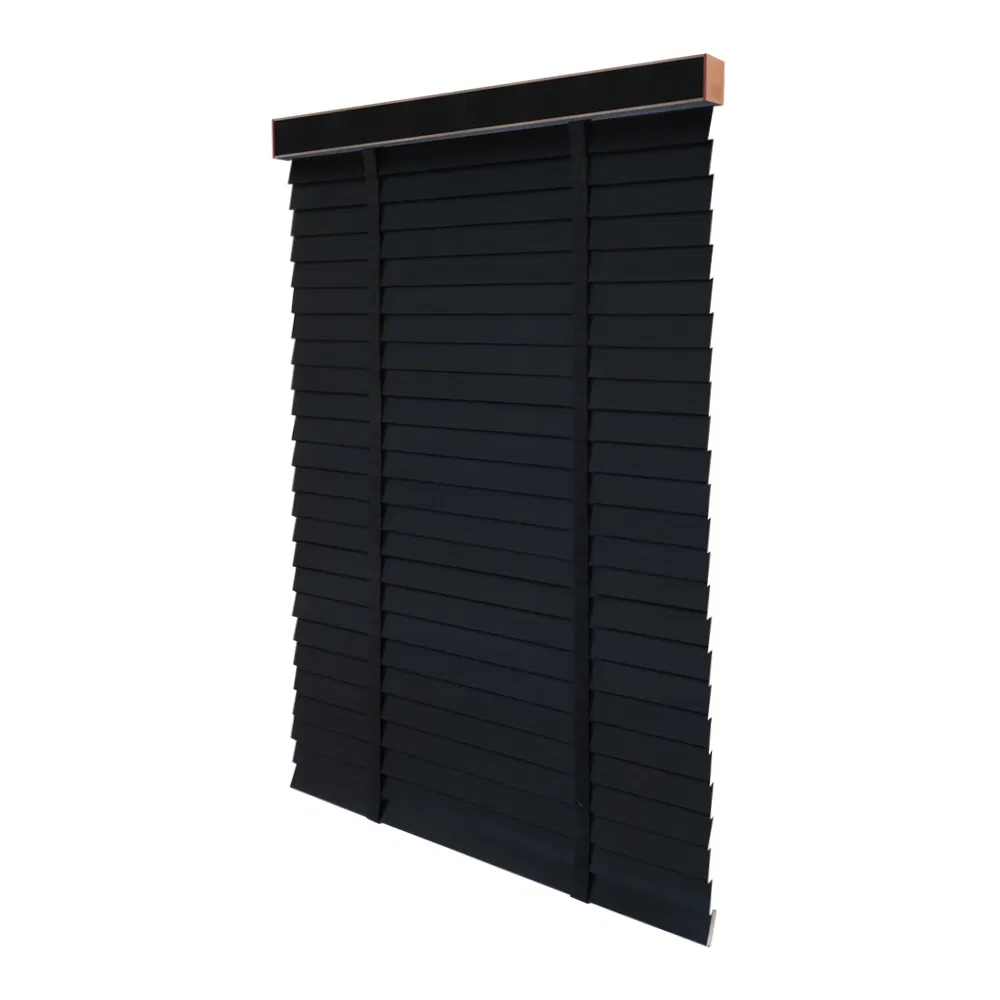 50mm White Basswood Material Classical Horizontal Wood Blinds