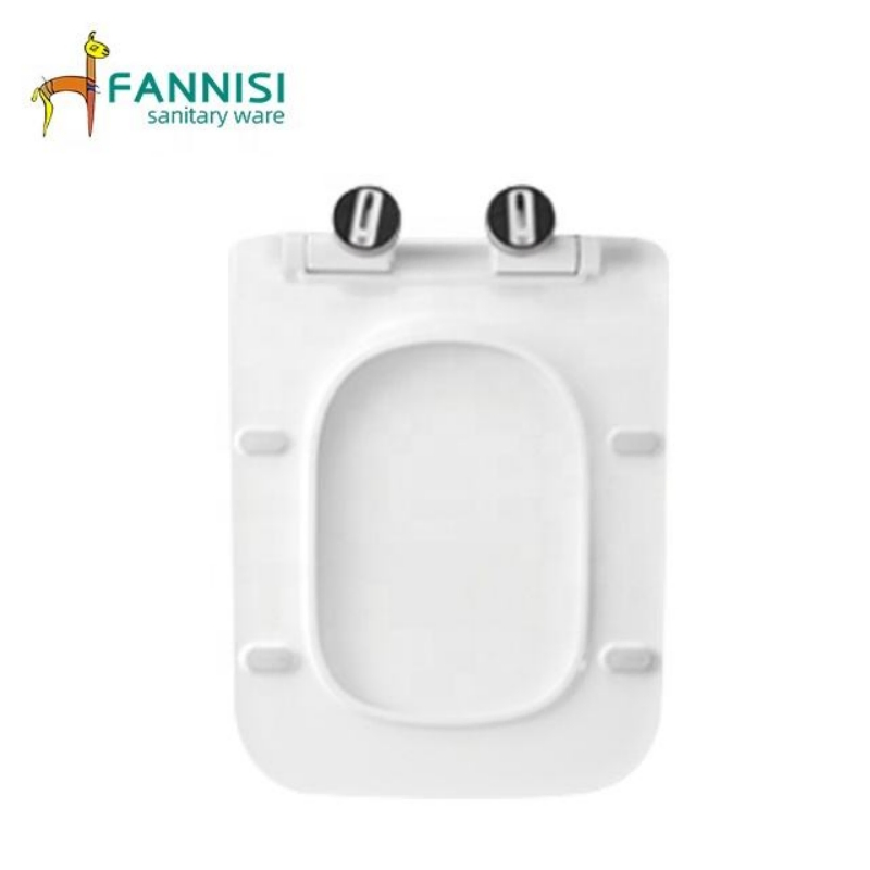 Factory Wholesale Cheap Square Toilet Seat Soft Close PP Toilet Seat