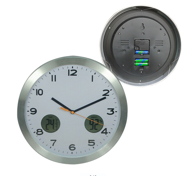 Simple and Cheap Decorative Wall Clock Silkscreen Logo