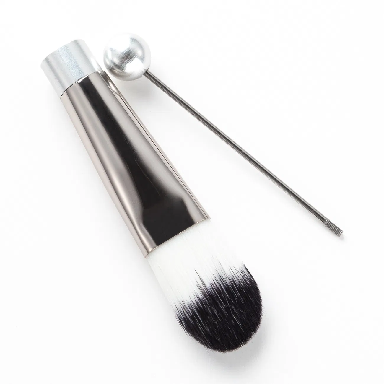 Latest DIY Beaded Gradient Metal Handle Makeup Brush Set