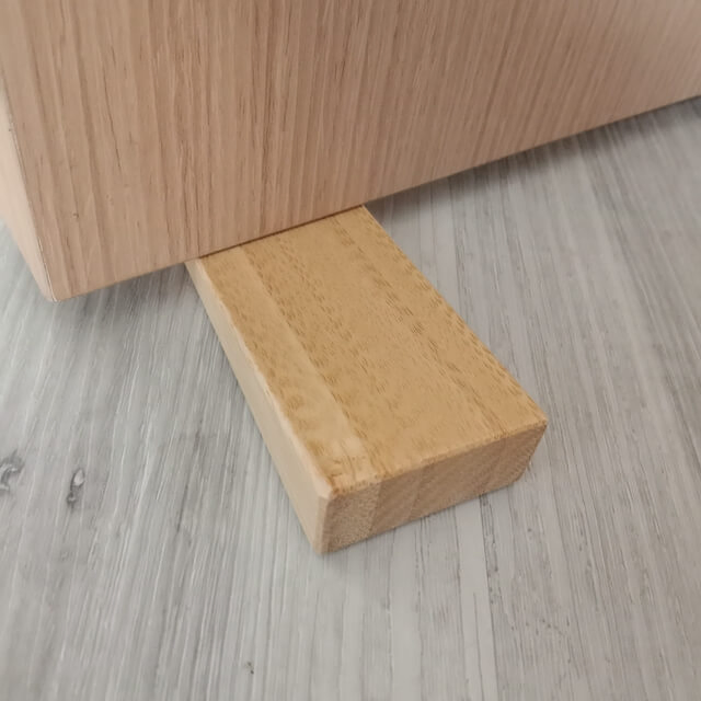 Angled Bamboo Wedges for Tile Leveling System