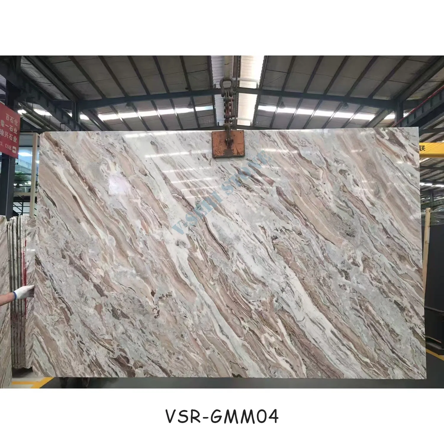 Factory Price Natural Pink Brown Marble Polished for Kitchen Cabinets and Countertops