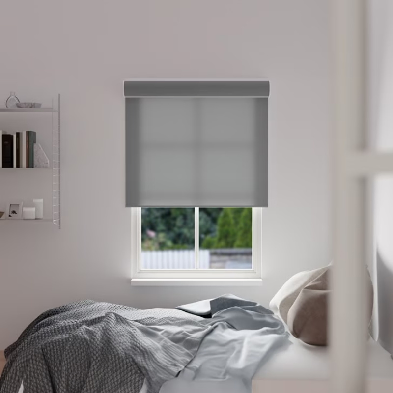 Smart Motorized Roller Shade Custom Automatic Electric Roller Blinds Modern Blackout Window Blinds