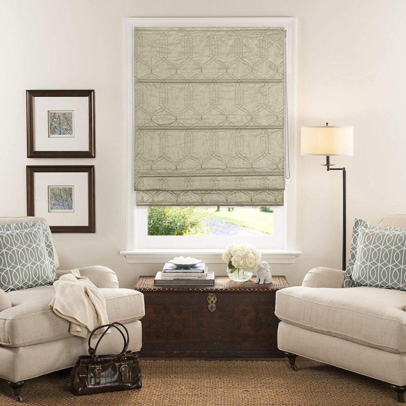 Safety Design ODM &OEM Fabric Roman Blind Window Curtain