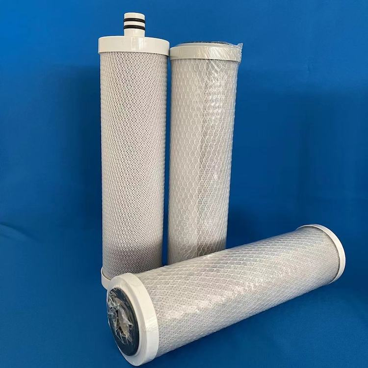Insert Plastic Adaptor Sintered Type Cartridge Filter Activated Carbon Pipe Filters for Water Purifier Replacement Filter