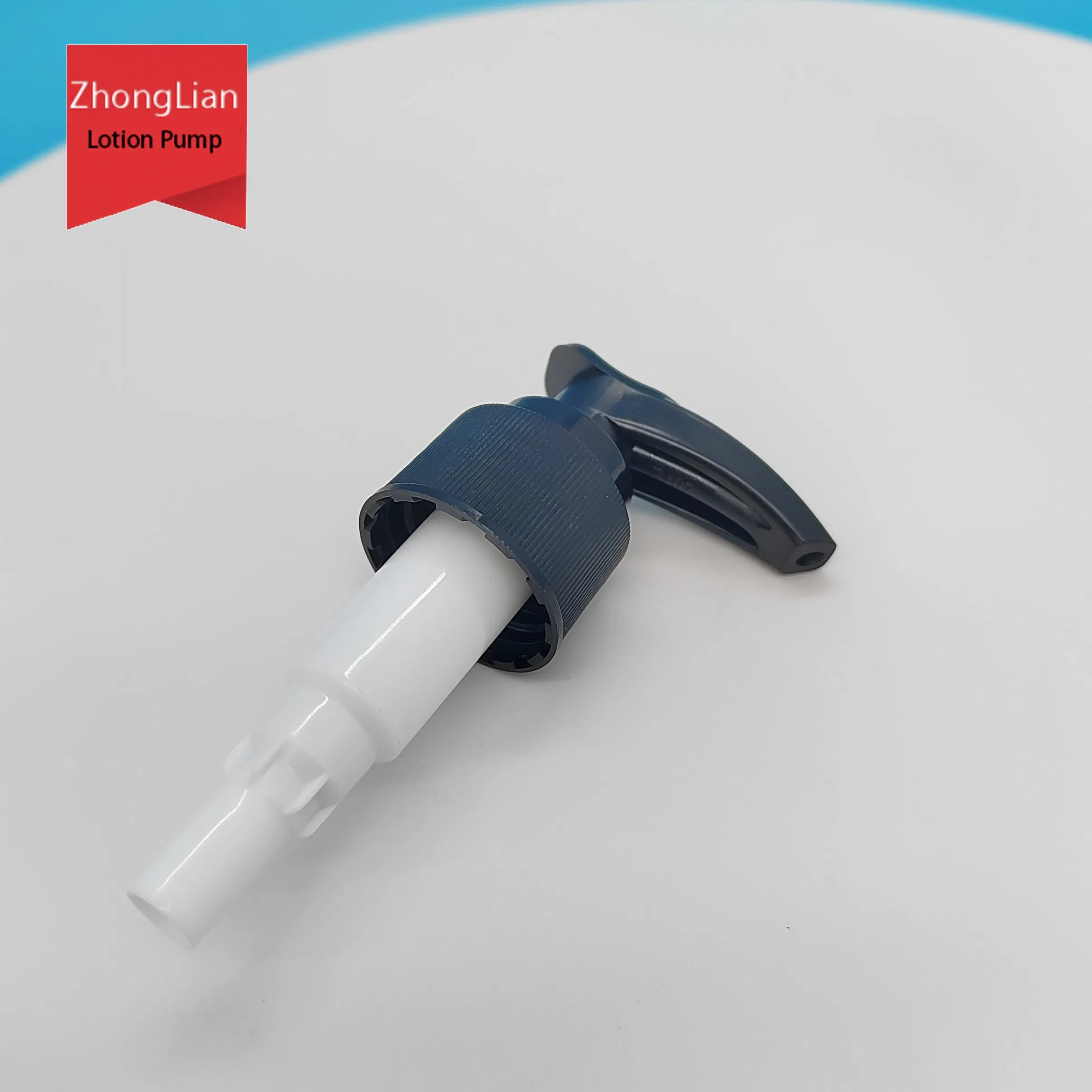 24/410 2cc Black Ribbed Closure up Down Lock Plastic Lotion Pump Sprayer