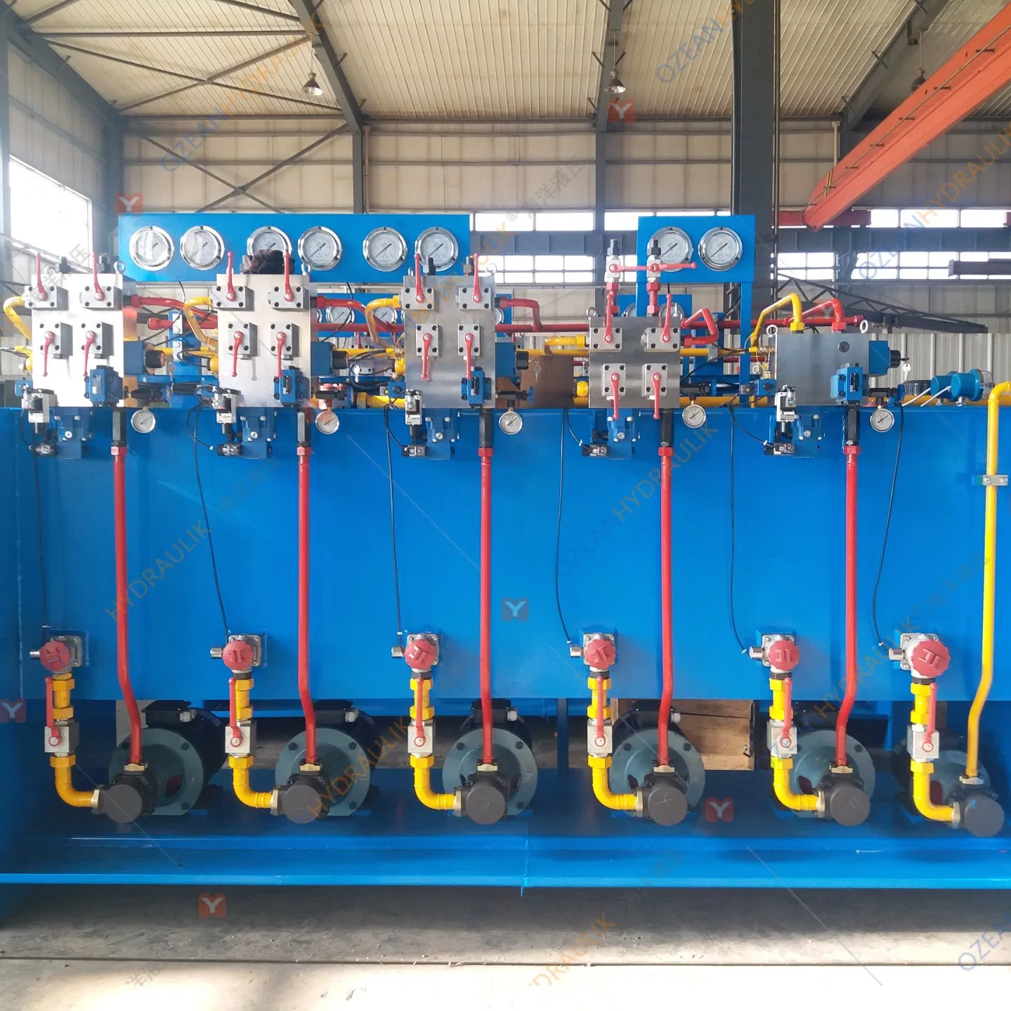 Мощная гидравлическая система на водно-гликолевой основе для промышленных печей