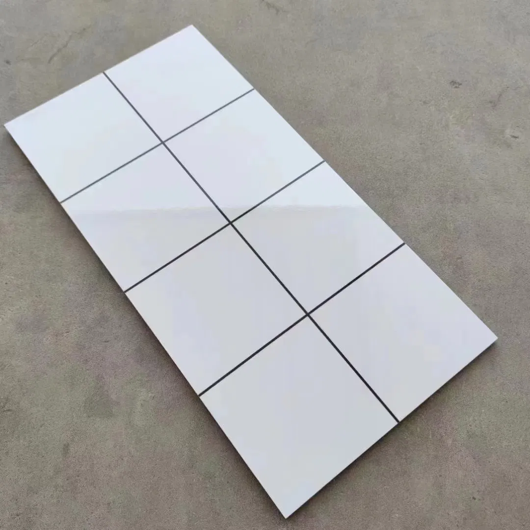 300*600mm Ceramic Wall Tiles in a Checkered Pattern in Simple White