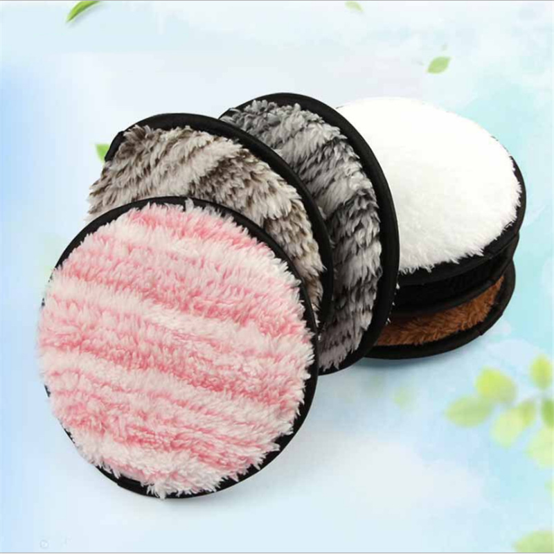 Washable Cleansing Sponge Face Cleansing Pad Reusable Facial Microfiber Makeup Removal Pads